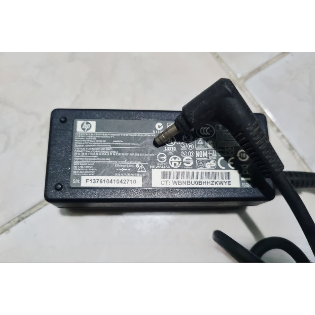 Charger Adaptor Laptop HP Mini Original 19.5V 2.05A 40W (Kondisi Bagus/Second)