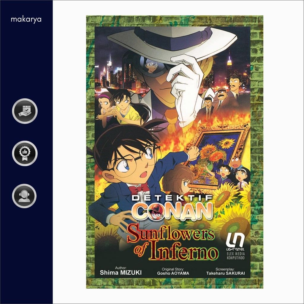 Light Novel Detektif Conan: Sunflowers Of Inferno