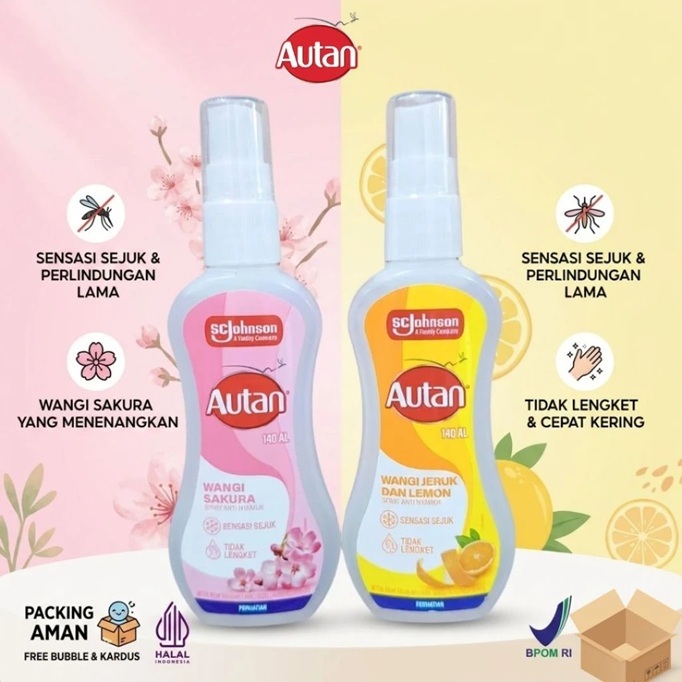 SPRAY LOTION ANTI NYAMUK AUTAN SPRAY REFRESH SPRITZ 100 ML AUTAN MOSQUITO SPRAY CAIRAN SEMPROTAN