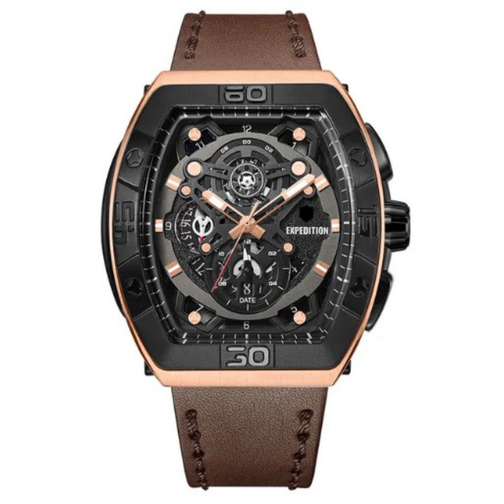 Jam Tangan Pria Expedition E6800 E 6800 MC leather