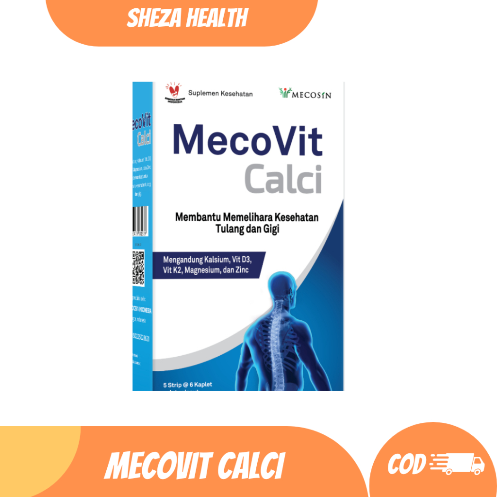MecoVit CALCI Kalsium Vit D3 Vit K2 Magnesium Zinc / Vitamin D3 K2