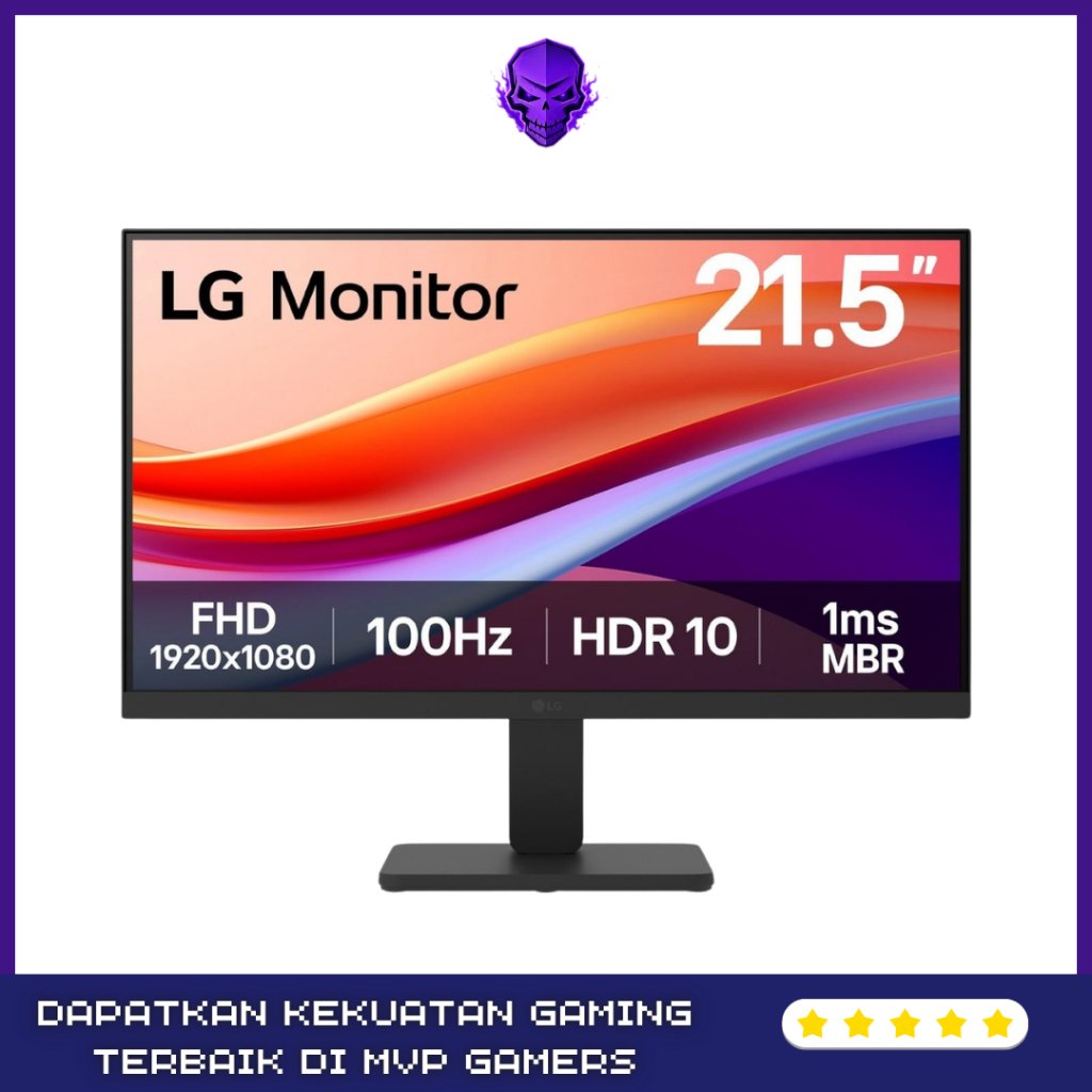 LG 22U401A-B Monitor 22 Inch VA FHD 100Hz HDMI D-SUB Original