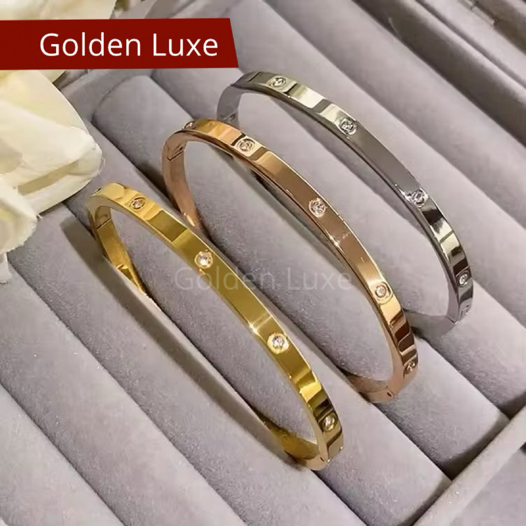 Gelang Emas CaTier Bangle Titanium | Gelang Bangle Titanium | Gelang CaTier Titanium | Gelang Emas T