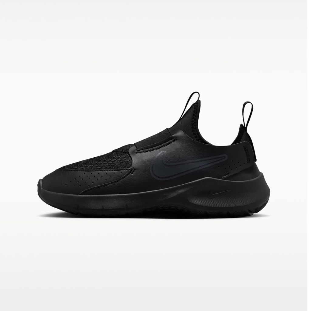 SEPATU SNEAKERS ANAK/TODDLER N I K E FLEX RUNNER 3 KIDS FULL BLACK ORIGINAL