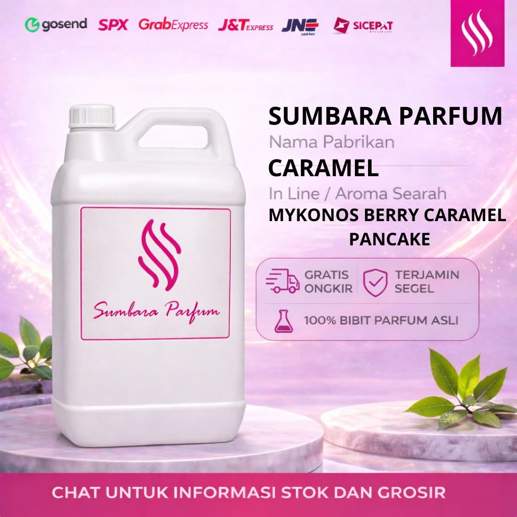 JUAL BIBIT PARFUM ASLI - CARAMEL - BERRY CARAMEL PANCAKE - REPACK - SUMBARA PARFUM