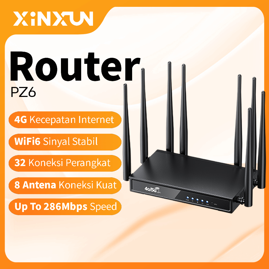 INXUN PZ6 Router Industri 4G LTE Gratis Kartu Telkomsel