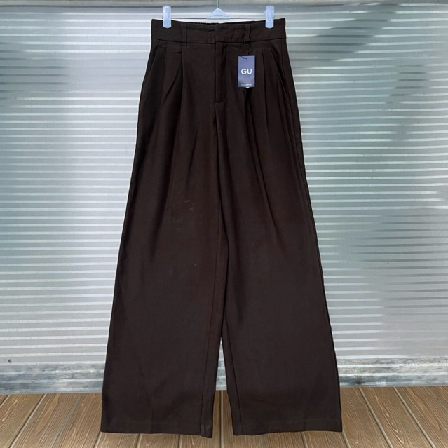 GU Kulot Pleated Mahogany