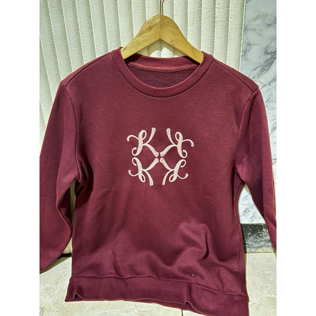 crewneck maroon