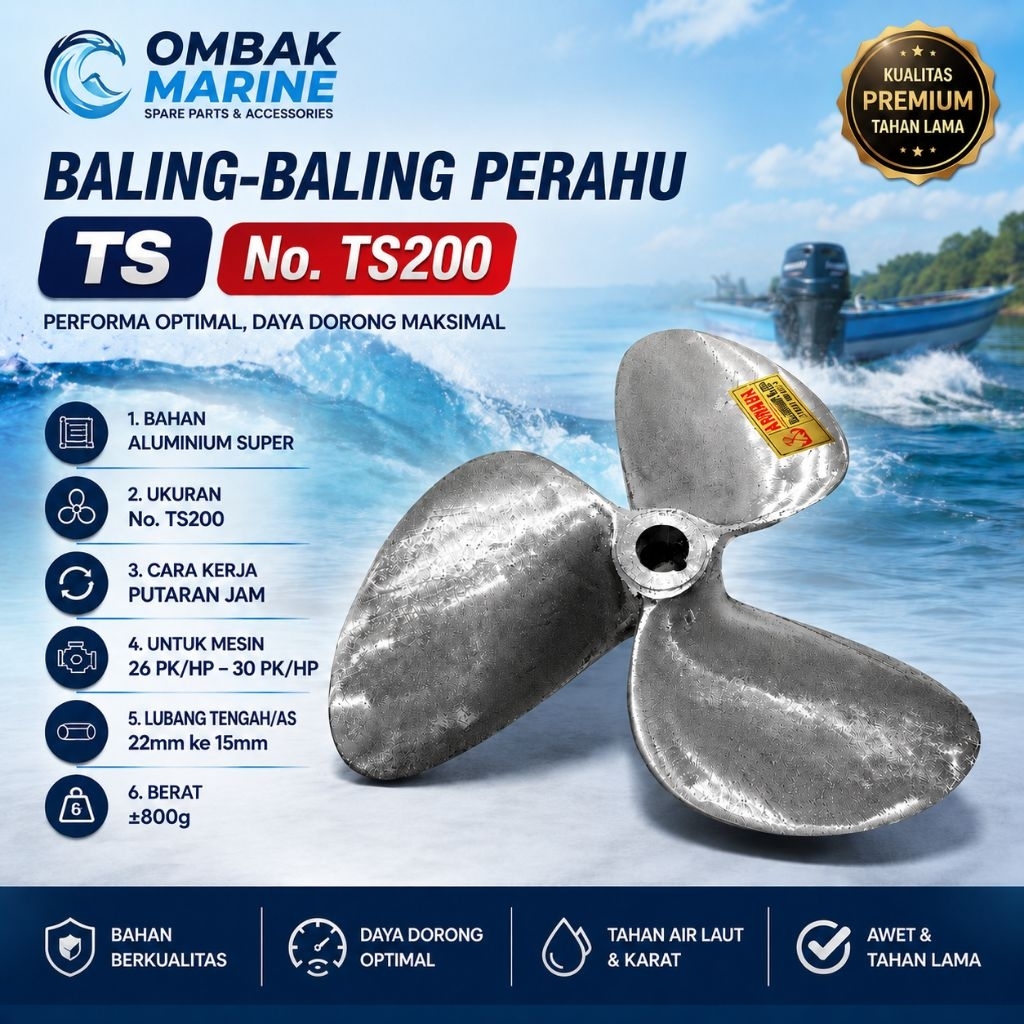 Kipas Perahu kiipas Perahu Baling baling perahu Kapal No TS200