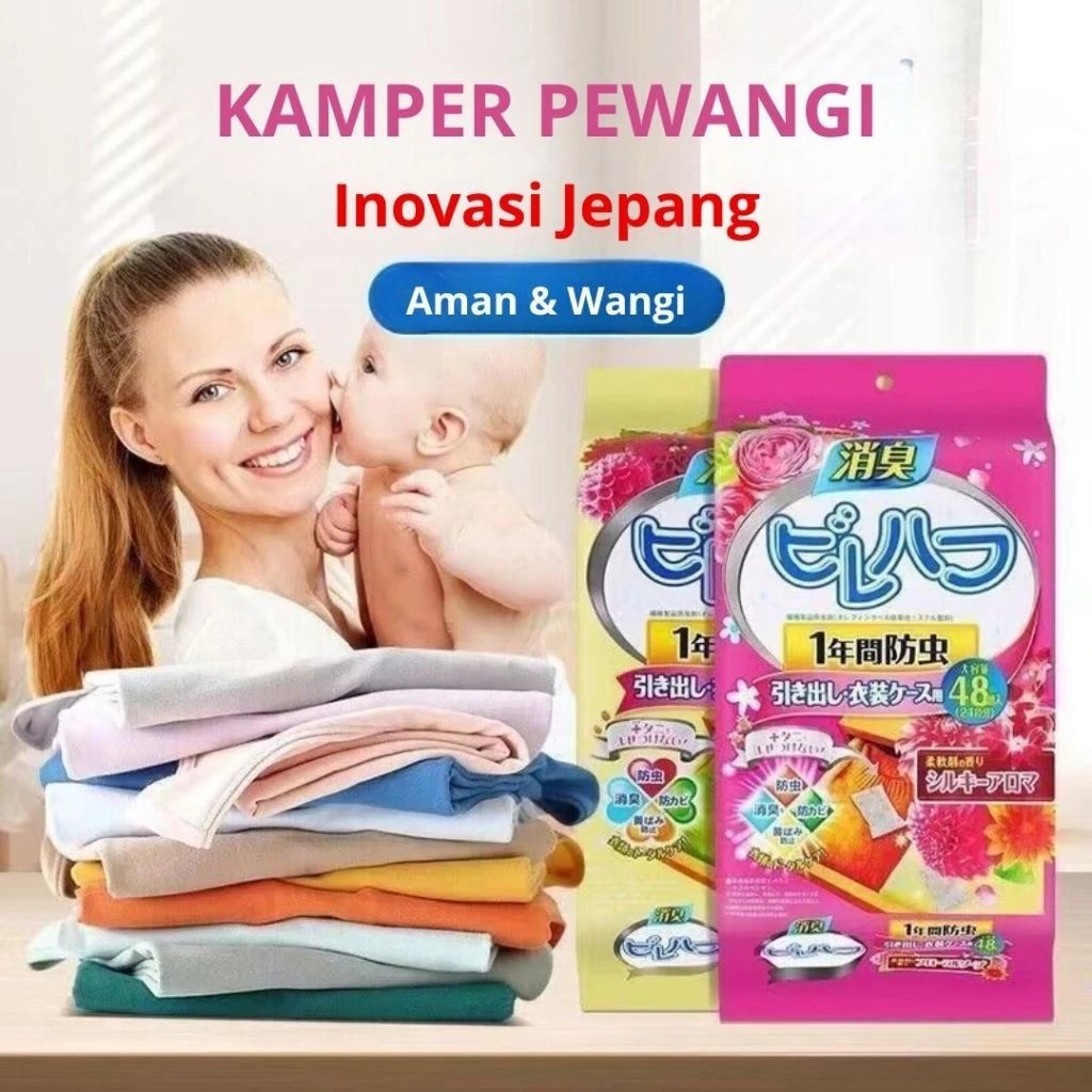 Kamper Inovasi Jepang Lemari Pakaian Organik /Kapur Barus Lemari Baju Pewangi Pakaian Inovasi Jepang