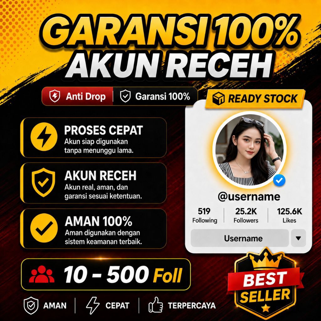 Akun Fresh Tok Tik Fresh 0 - 500 Foll