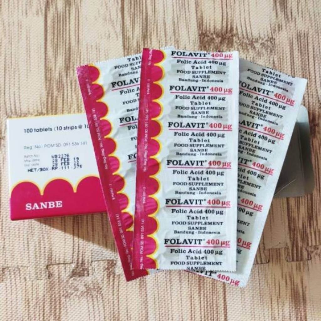 MULTIVITAMIN FOLAVIT 400 VITAMIN IBU HAMIL HARGA PER 1LEMBAR (COD)
