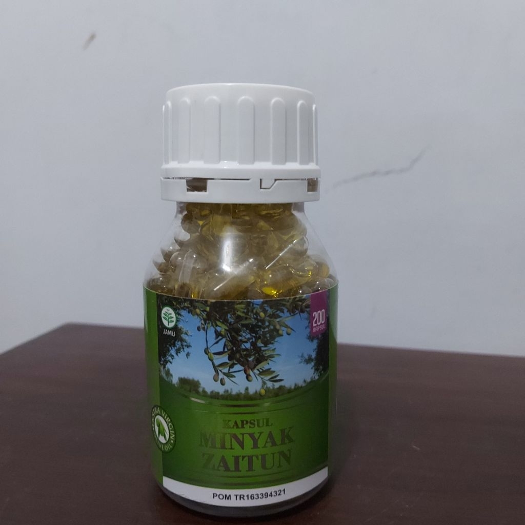 Kapsul Minyak Zaitun Extra Virgin Olive Oil Al Afiat isi 200 Kapsul