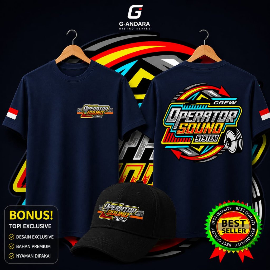 KAOS PRIA CREW OPERATOR SOUND SYSTEM / KAOS OPERATOR SOUND SYSTEM BONUS TOPI