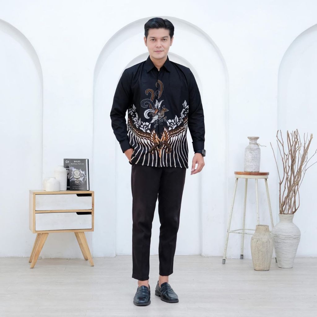 kemeja batik lapis furing/kemeja batik furing motif ayam kate