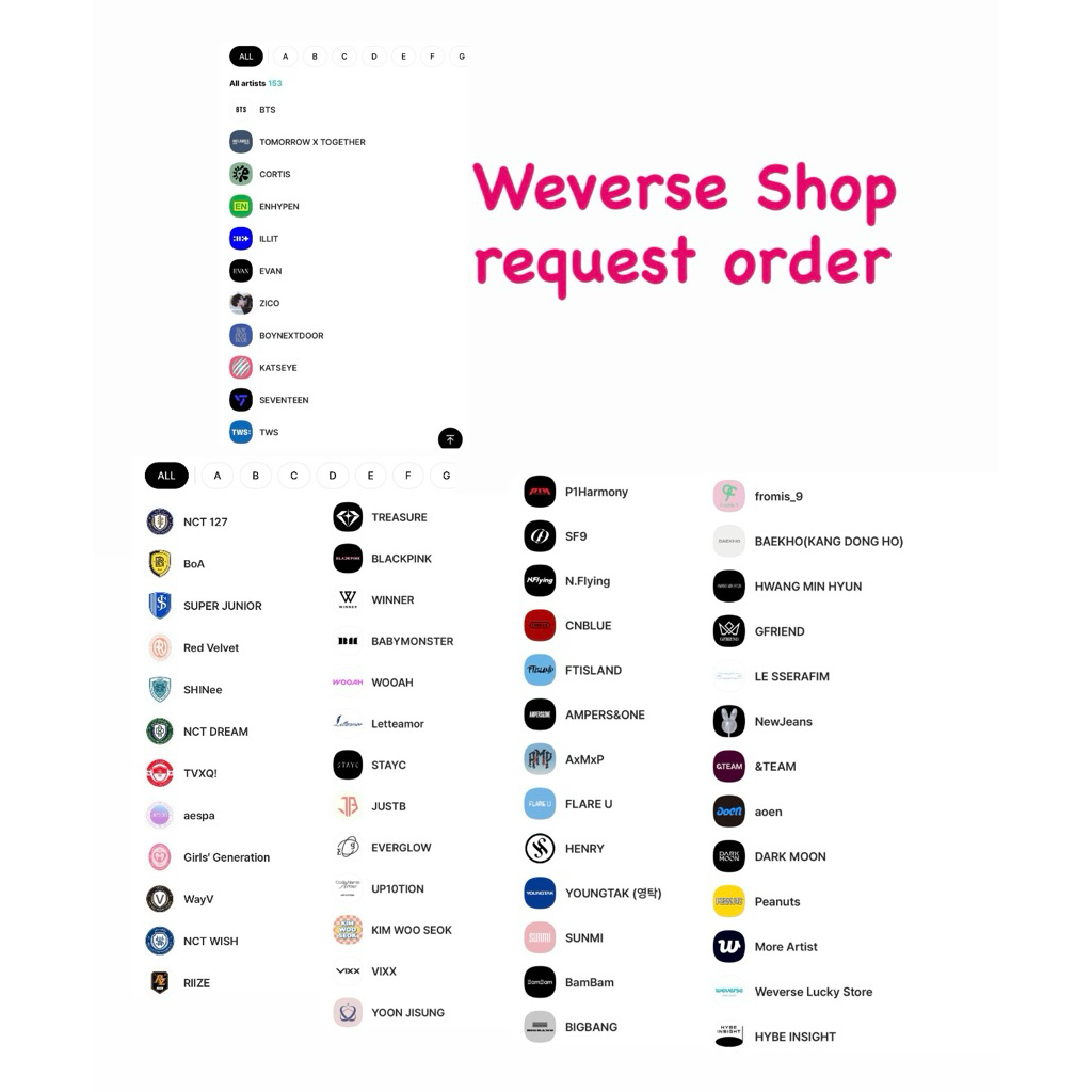 weverse shop request order