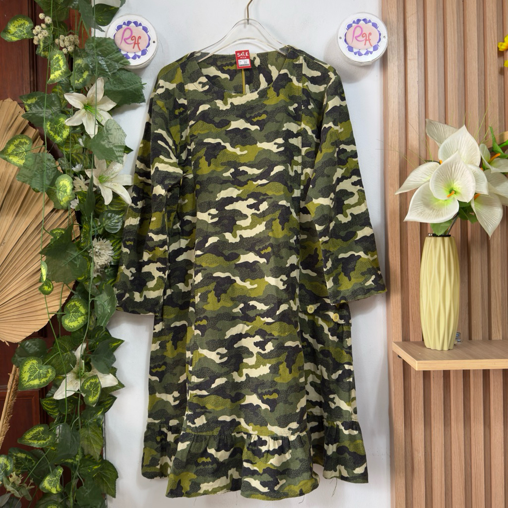 Tunik Hijau Army