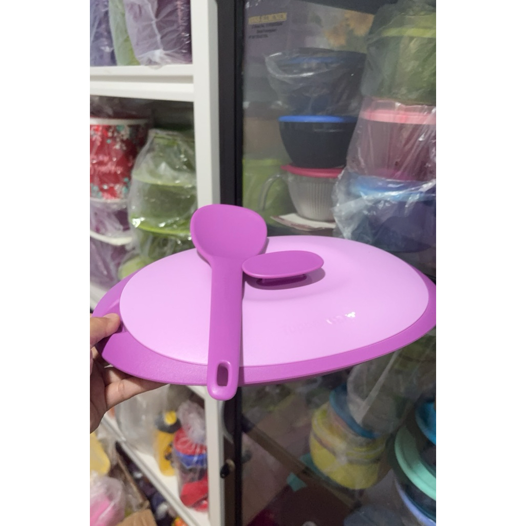 Blossom Ungu plus centong Platter 600ml Tupperware