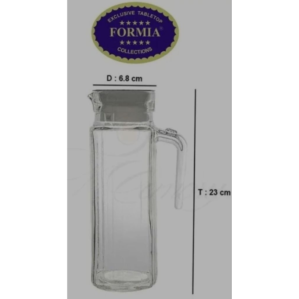 teko kaca quanto 1,1L Formia glass water pitcher