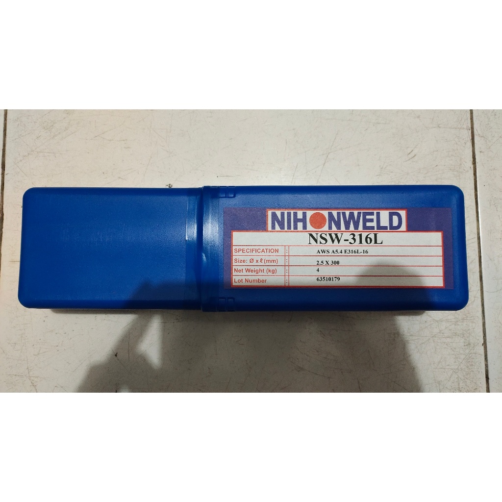 Kawat Las Nihonweld NSW 316L (E316L-16) Stainless Steel