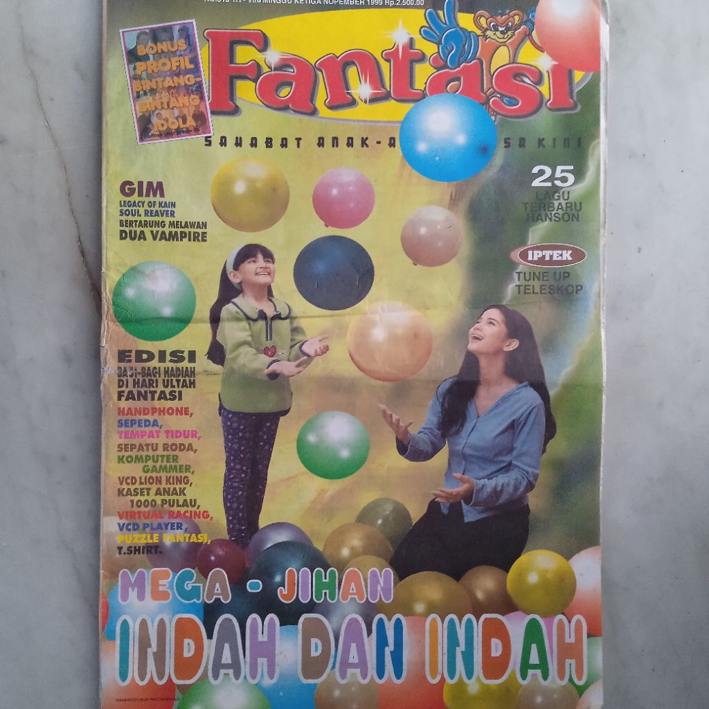 Tabloid Fantasi Edisi Minggu Ketiga November 1998