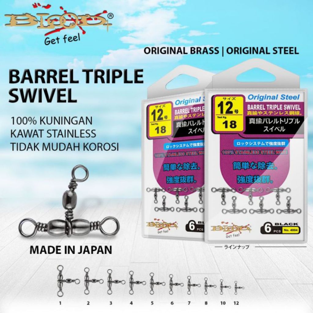 Blood Barrel Triple Swivel Cabang 3