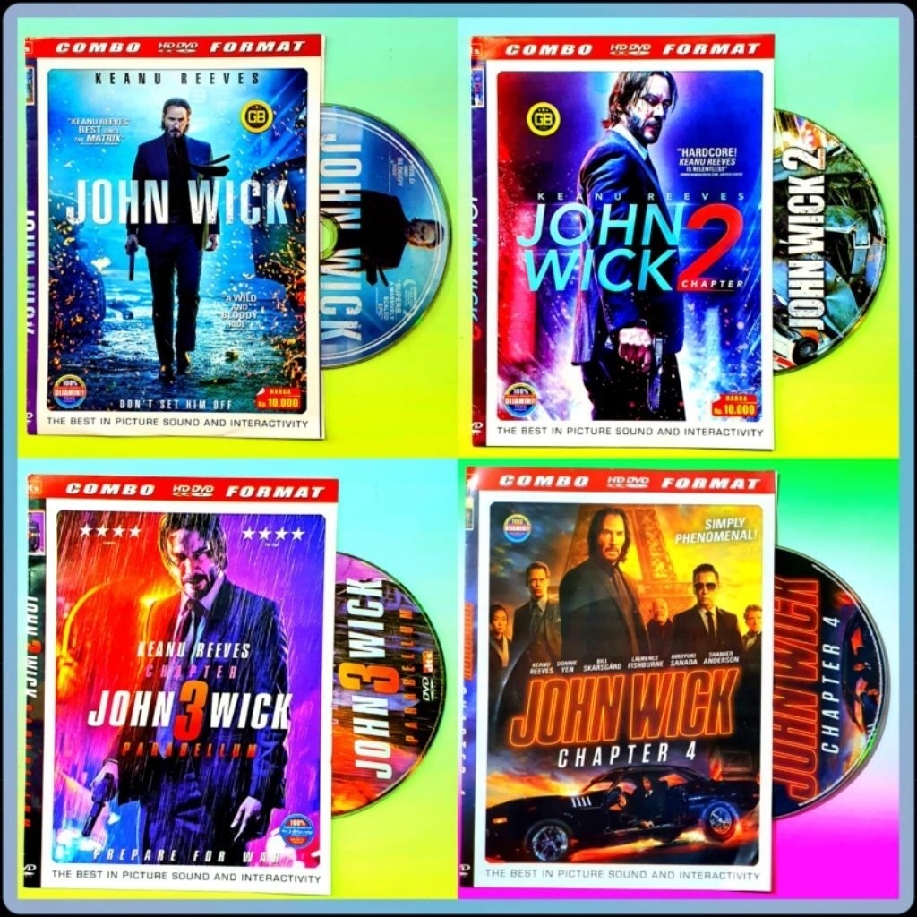 KASET DVD FILMM JOHN WICK ACTION TERBARU