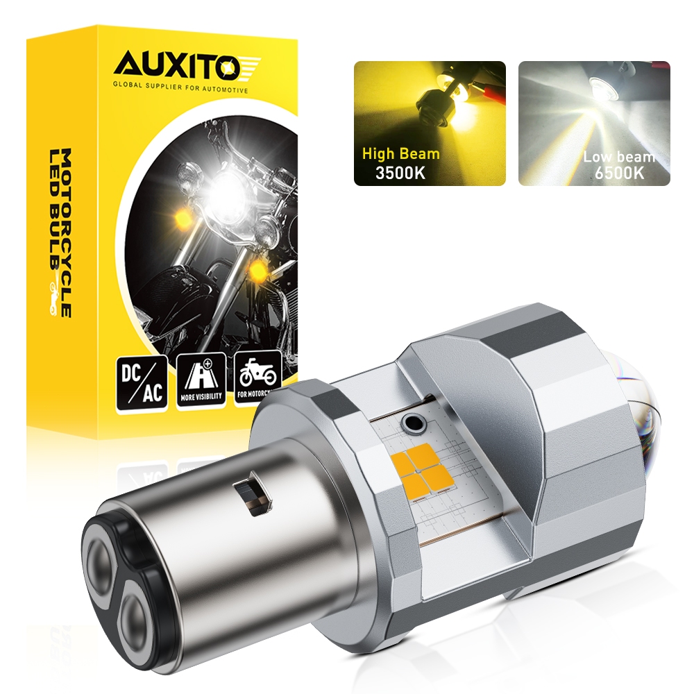 Lampu LED Utama H6 2warna 6500K/3000K SUPER Terang PNP AC/DC