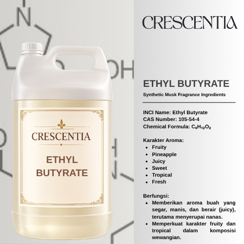 Crescentia - Ethyl Butyrate / Raw Material Pembuatan Parfum / Aroma Ingredients Bahan Parfum / Perfu