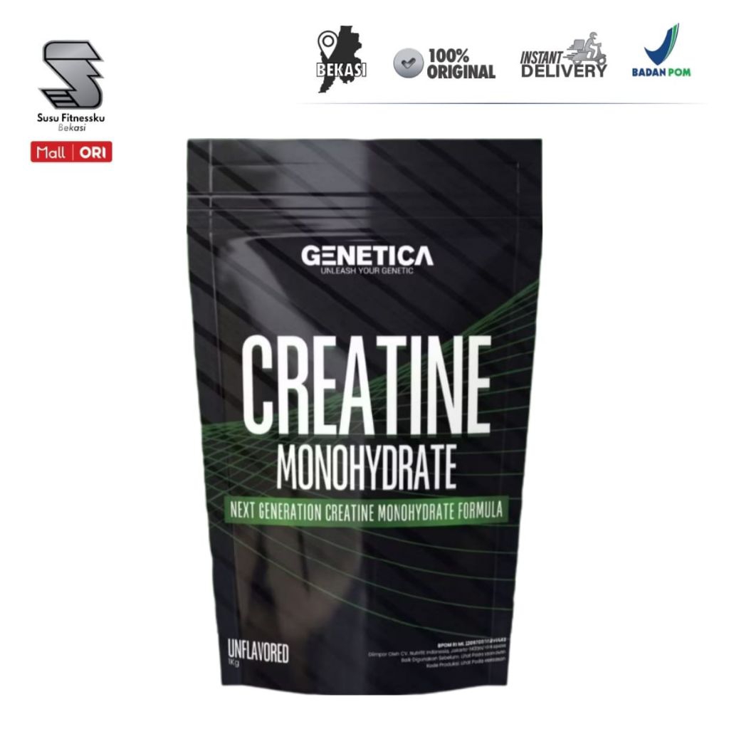 Genetica Creatine Monohydrate 1 Kg - Creatine 1000 Gram
