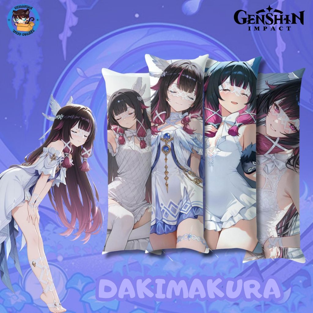 DAKIMAKURA ANIME COLUMBINA GENSHIN IMPACT GULING ANIME COLUMBINA GENSHIN