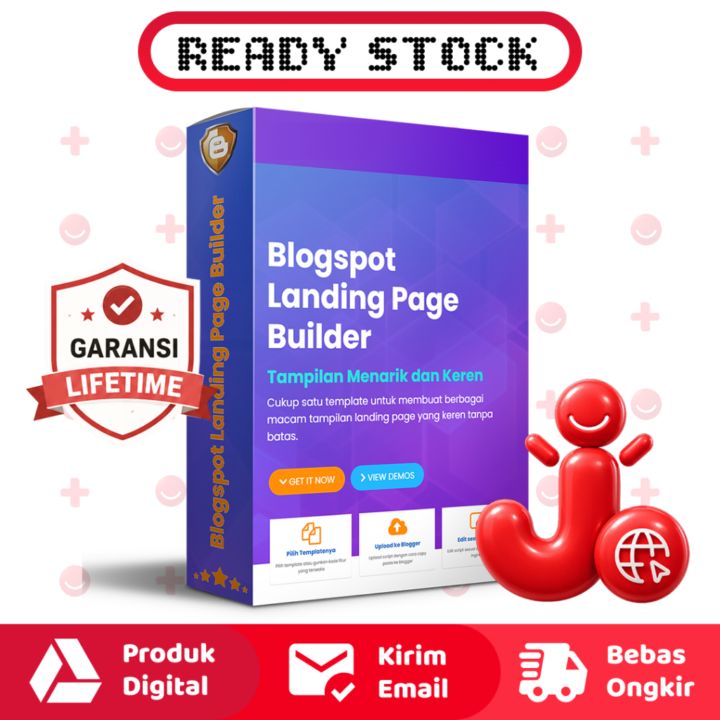 BLOGSPOT LANDING PAGE BUILDER - 1 TEMA UNTUK SEMUA JENIS LP - TEMPLATE BLOGGER