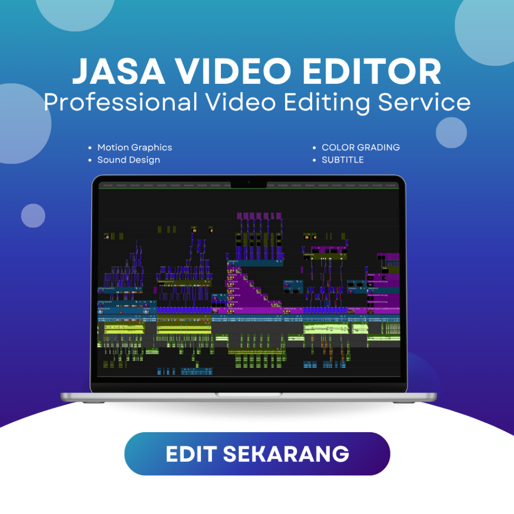 Jasa Edit Video Profesional | TikTok, Reels, YouTube, Shorts, Company Profile | Mulai 30RB