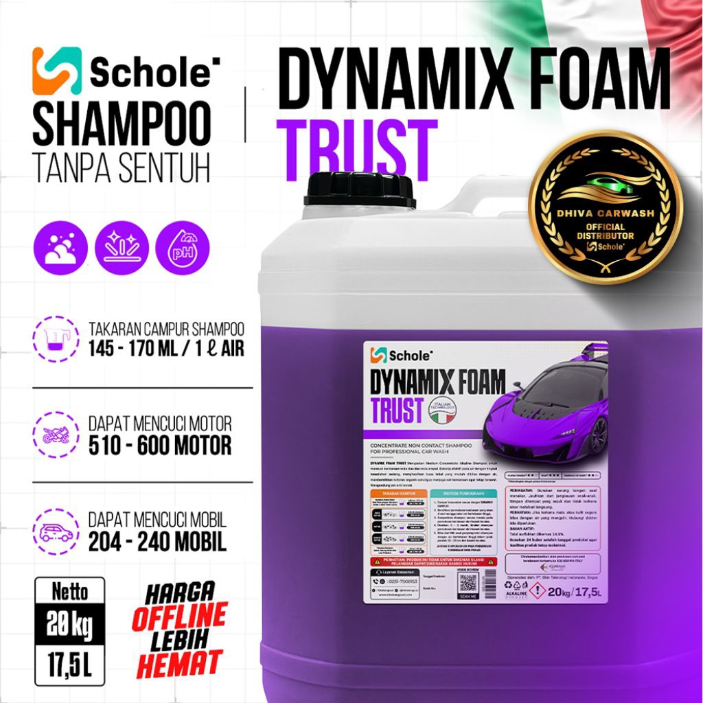 Schole Dynamix Foam Trust 20 KG - Touchless Shampo Kendaraan