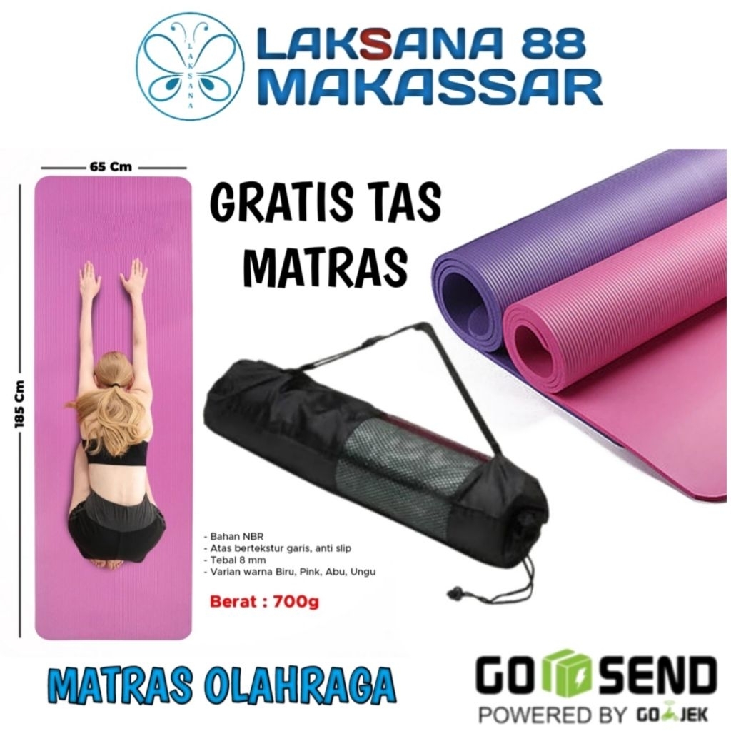 Makassar Matras yoga premium matras senam karpet olahraga alas yoga