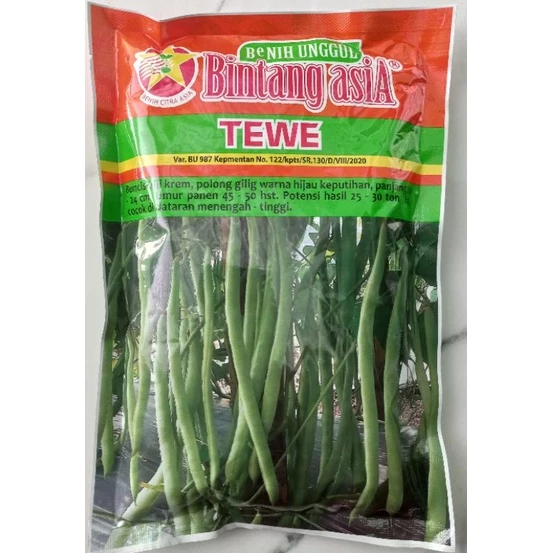 Benih buncis TEWE 500gram, buncis Bintang Asia