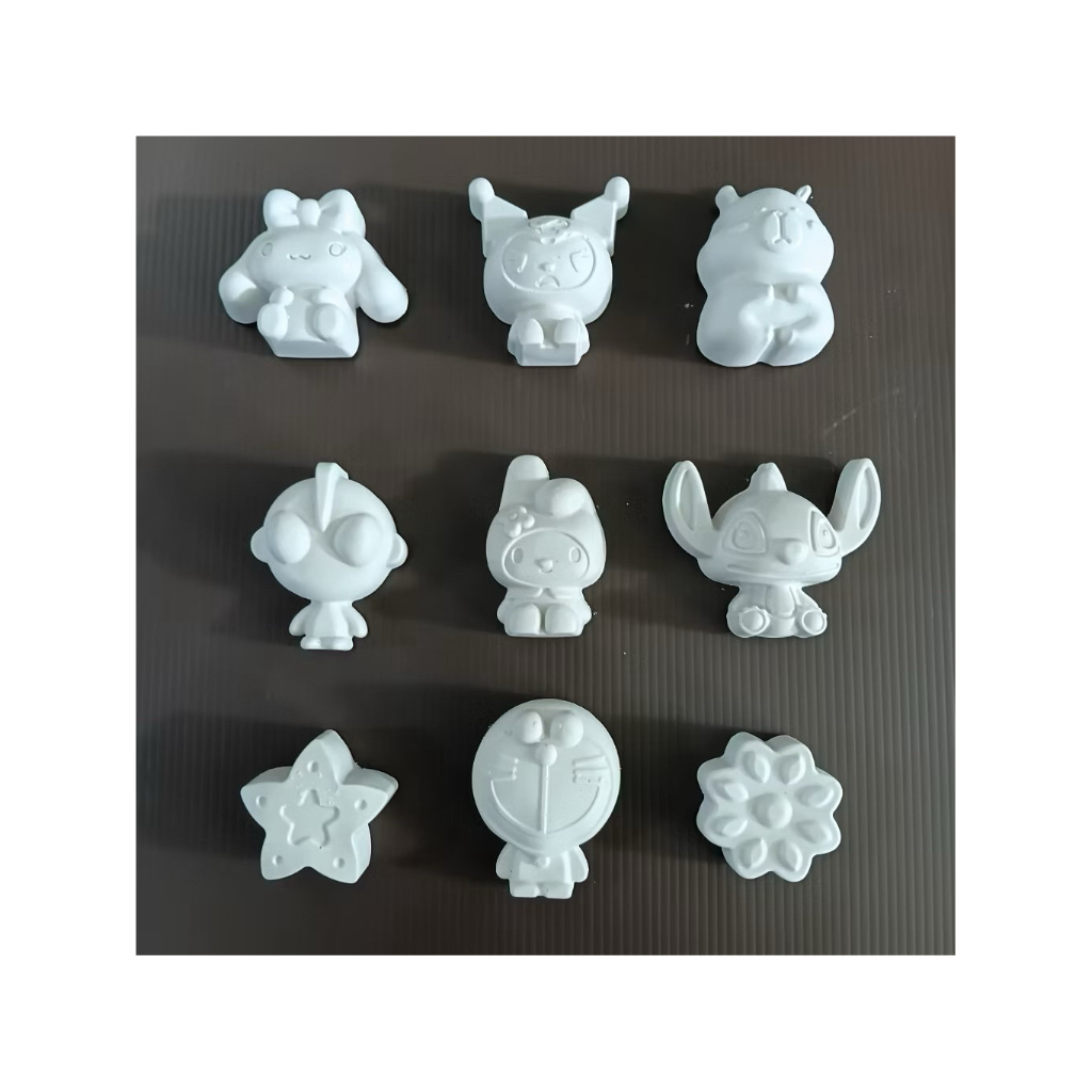 Patung gypsum lukis anak mewarnai patung melukis