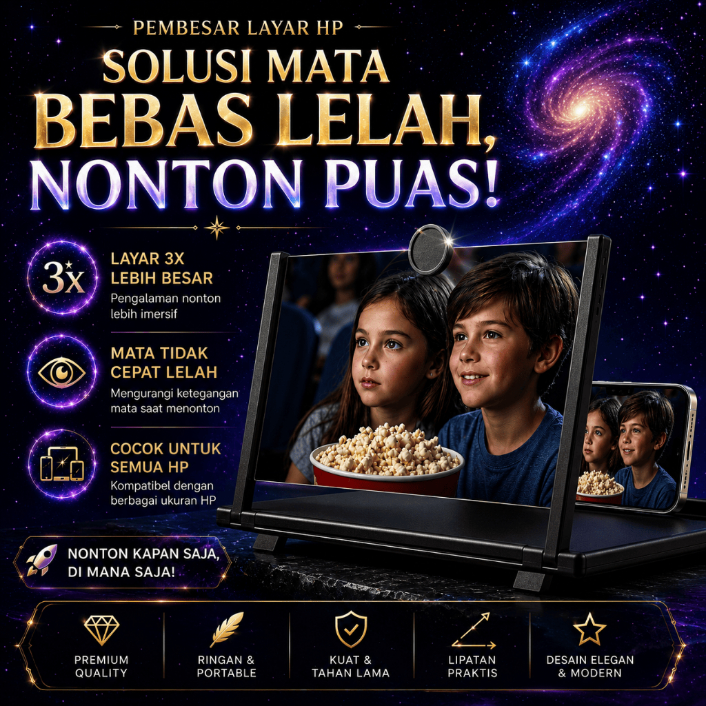 PEMBESAR LAYAR HP 3D ORIGINAL PONSEL UNTUK NONTON ANDROID  HP LAYAR KACA PEMESAR SCREEN MAGNIFER HP