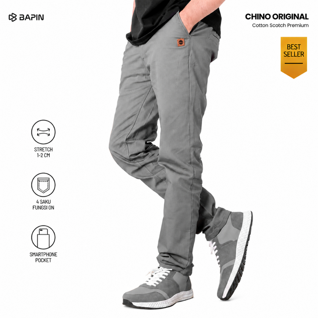 BAPIN Celana Kantor Celana Chino