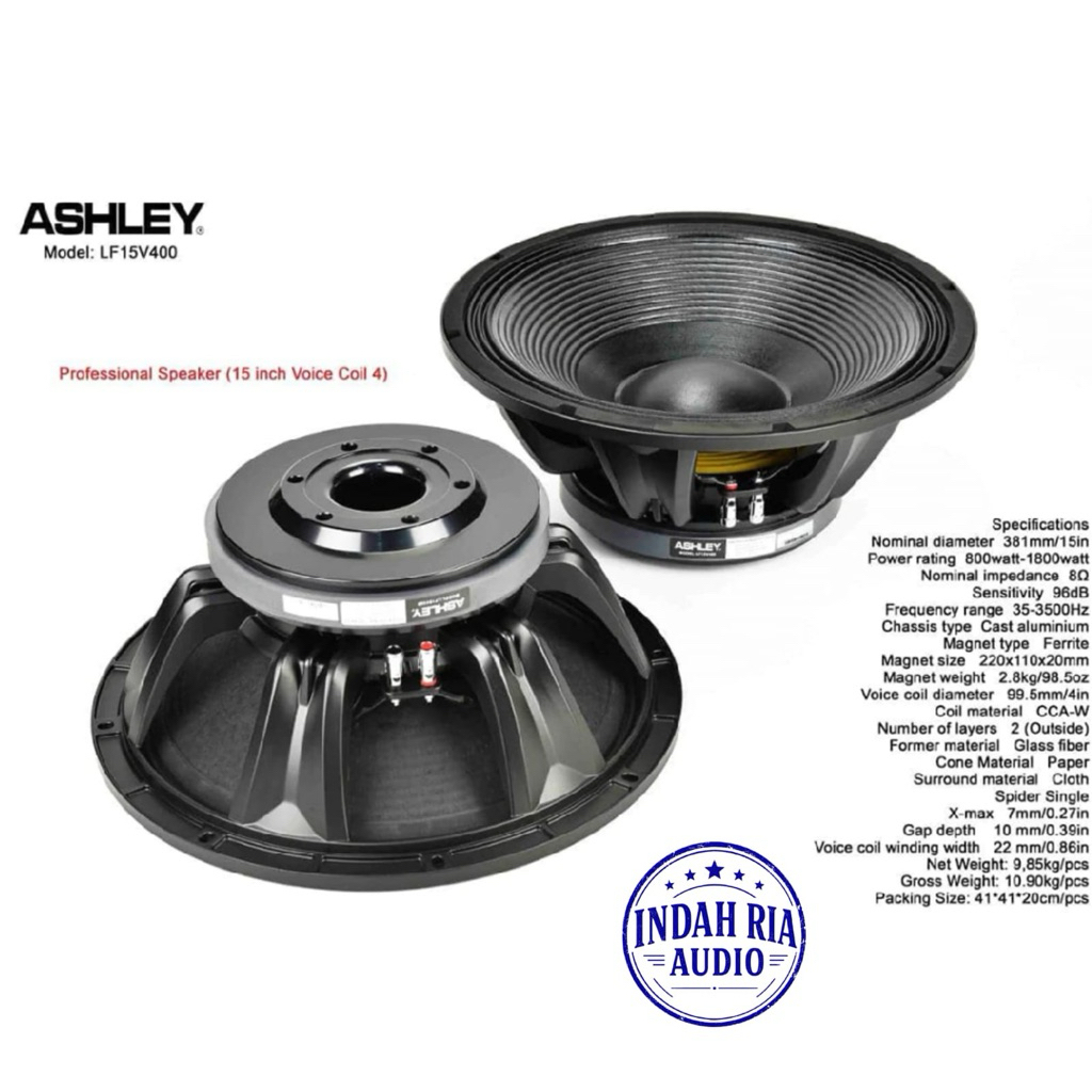 Speaker Ashley 15V400 15 inchi Spiker Ashley 15V400
