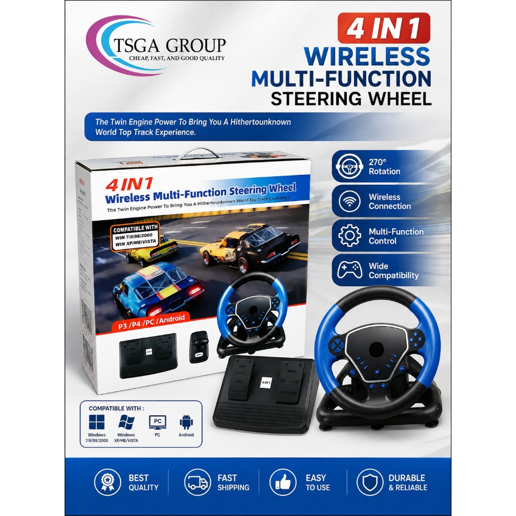 Steering Wheel Racing Stir Mobil Game Nrpo V3 Pro PS3 PS4 PC Xbox series Nintendo Switch Laptop TV