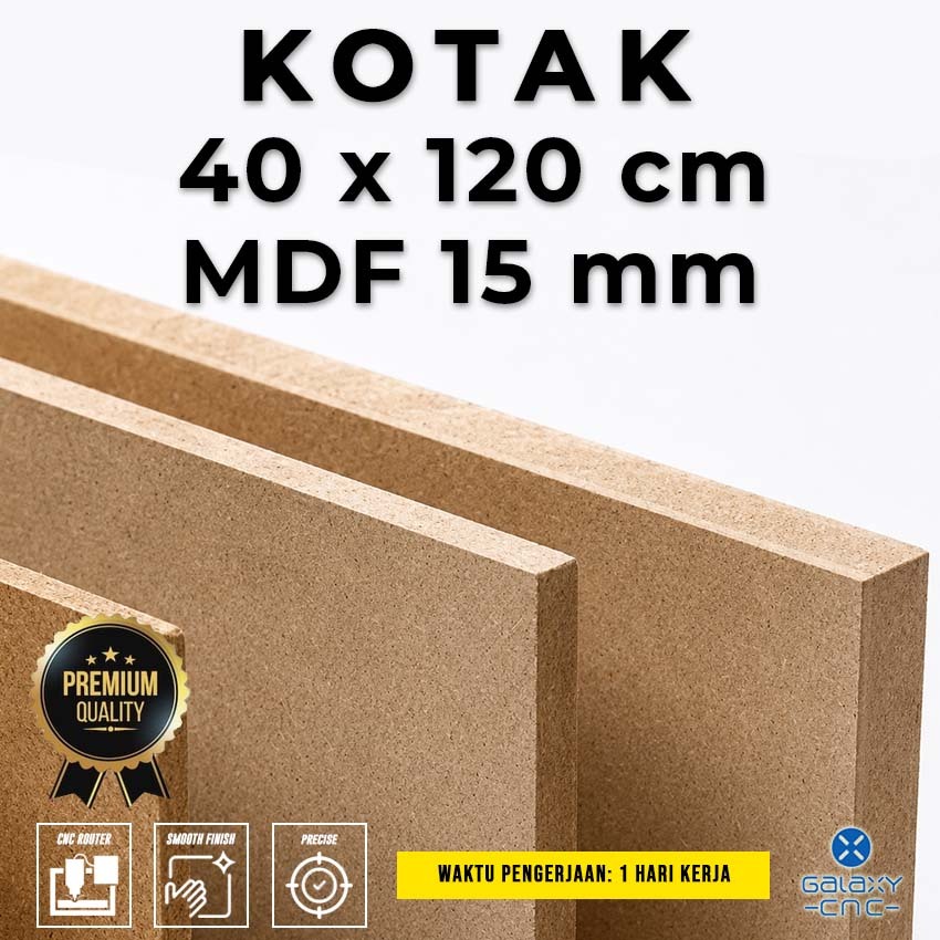 Kotak 40 x 120 cm - MDF 15 mm - Papan lembaran kayu triplek