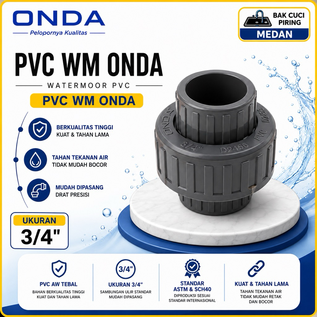 READY ONDA WATER MUR 3/4INCH/WATER MOOR PVC ONDA/WATER MUR PVC 3/4 INCH ONDA