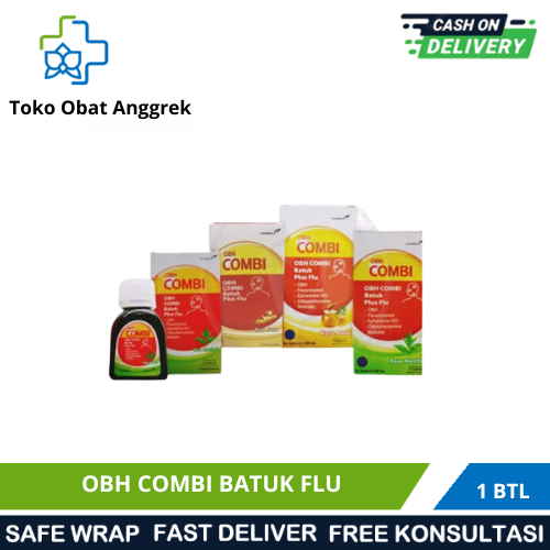 OBH COMBI BATUK PLUS FLU JAHE 60ML/OBAT BATUK BERDAHAK/OBAT BATUK ANAK DAN DEWASA/MENGELUARKAN DAHAK