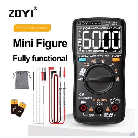 ZOYI ZT102A Upgrade Auto Multimeter Digital Avometer Multitester NCV Original Protect