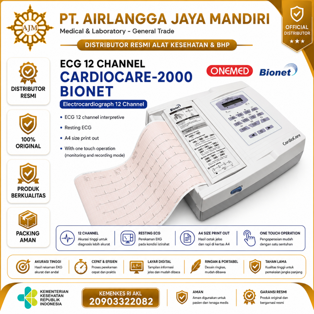 ECG 12 Channel Cardiocare 2000 Bionet