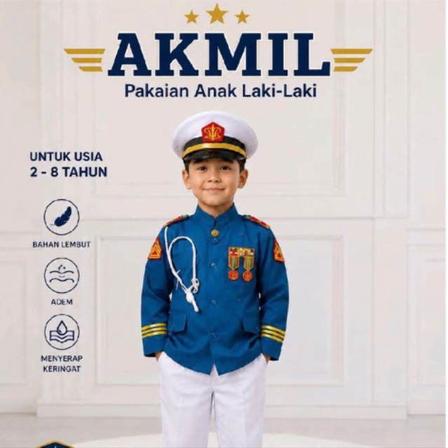 Baju Profesi AKMIL / Akademi Militer / Seragam AKMIL anak / KOSTUM AKMIL ANAK / BAJU KARNAVAL ANAK
