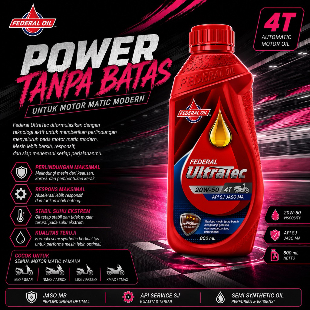 Federal Ultratec Motor Oil 800ml