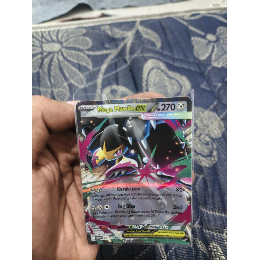 Mega Mawile ex 094/126 RR Evolusi Mega Pokemon TCG Indonesia