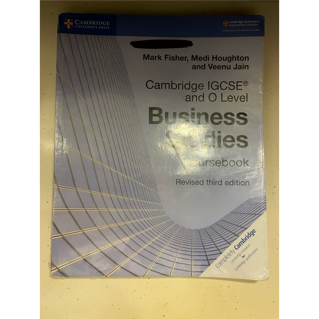 Cambridge IGCSE and O level Business Studies Coursebook (Used)